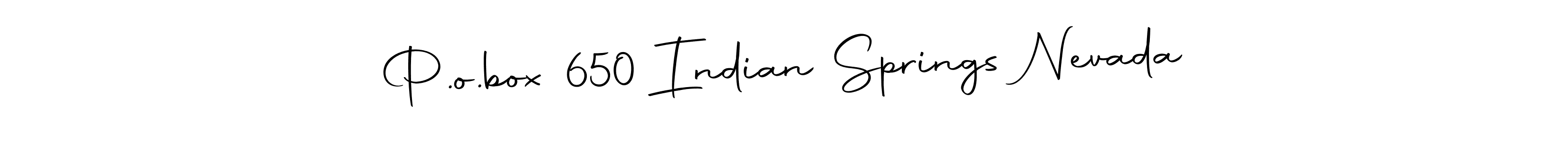 You can use this online signature creator to create a handwritten signature for the name P.o.box 650 Indian Springs Nevada. This is the best online autograph maker. P.o.box 650 Indian Springs Nevada signature style 10 images and pictures png