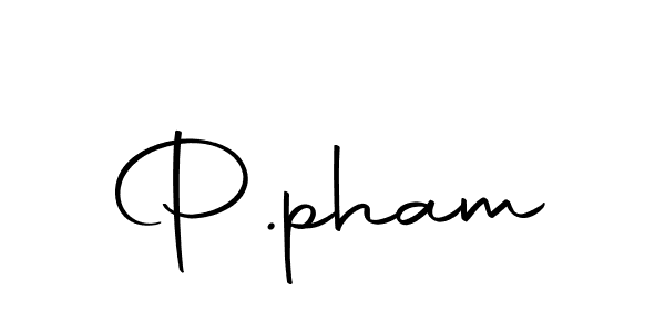 The best way (Autography-DOLnW) to make a short signature is to pick only two or three words in your name. The name P.pham include a total of six letters. For converting this name. P.pham signature style 10 images and pictures png