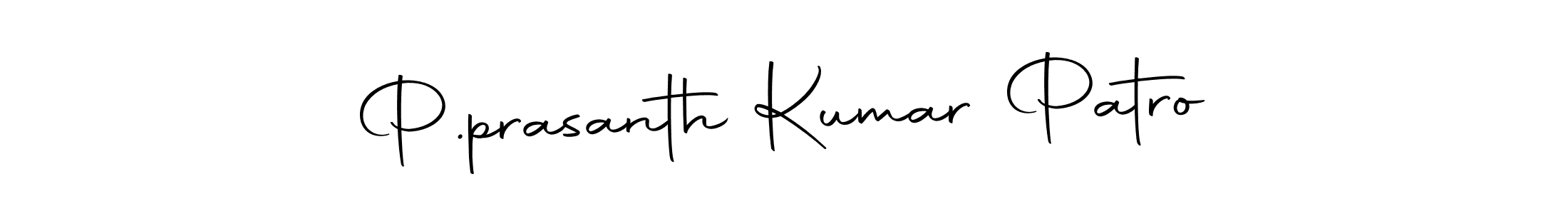 The best way (Autography-DOLnW) to make a short signature is to pick only two or three words in your name. The name P.prasanth Kumar Patro include a total of six letters. For converting this name. P.prasanth Kumar Patro signature style 10 images and pictures png