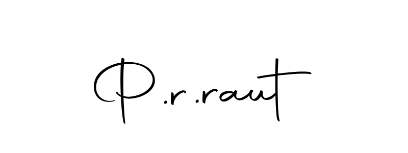 Create a beautiful signature design for name P.r.raut. With this signature (Autography-DOLnW) fonts, you can make a handwritten signature for free. P.r.raut signature style 10 images and pictures png