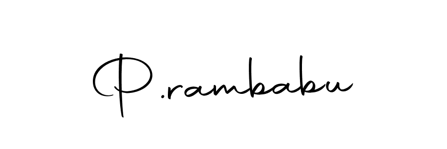 Use a signature maker to create a handwritten signature online. With this signature software, you can design (Autography-DOLnW) your own signature for name P.rambabu. P.rambabu signature style 10 images and pictures png