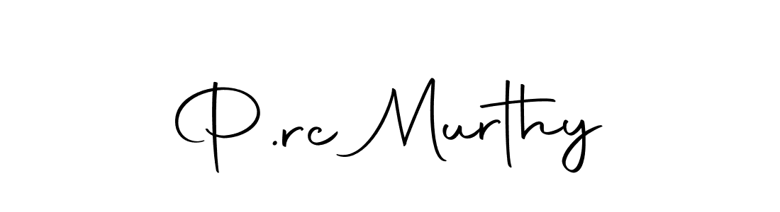 The best way (Autography-DOLnW) to make a short signature is to pick only two or three words in your name. The name P.rc Murthy include a total of six letters. For converting this name. P.rc Murthy signature style 10 images and pictures png
