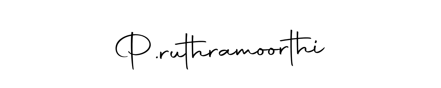 Design your own signature with our free online signature maker. With this signature software, you can create a handwritten (Autography-DOLnW) signature for name P.ruthramoorthi. P.ruthramoorthi signature style 10 images and pictures png