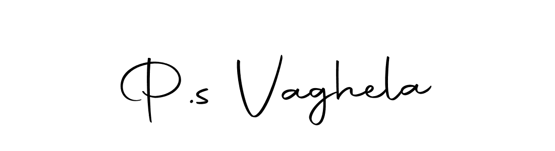 Create a beautiful signature design for name P.s Vaghela. With this signature (Autography-DOLnW) fonts, you can make a handwritten signature for free. P.s Vaghela signature style 10 images and pictures png