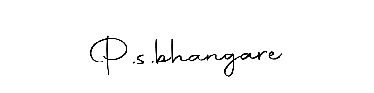 Design your own signature with our free online signature maker. With this signature software, you can create a handwritten (Autography-DOLnW) signature for name P.s.bhangare. P.s.bhangare signature style 10 images and pictures png