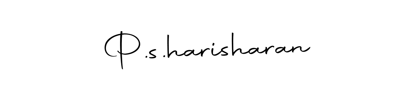 Create a beautiful signature design for name P.s.harisharan. With this signature (Autography-DOLnW) fonts, you can make a handwritten signature for free. P.s.harisharan signature style 10 images and pictures png