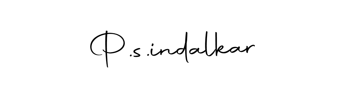 Create a beautiful signature design for name P.s.indalkar. With this signature (Autography-DOLnW) fonts, you can make a handwritten signature for free. P.s.indalkar signature style 10 images and pictures png