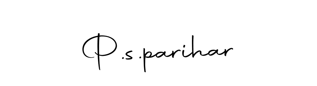 Make a beautiful signature design for name P.s.parihar. Use this online signature maker to create a handwritten signature for free. P.s.parihar signature style 10 images and pictures png