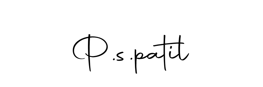 Make a beautiful signature design for name P.s.patil. With this signature (Autography-DOLnW) style, you can create a handwritten signature for free. P.s.patil signature style 10 images and pictures png