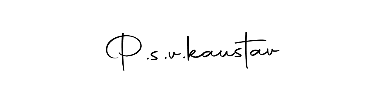 P.s.v.kaustav stylish signature style. Best Handwritten Sign (Autography-DOLnW) for my name. Handwritten Signature Collection Ideas for my name P.s.v.kaustav. P.s.v.kaustav signature style 10 images and pictures png