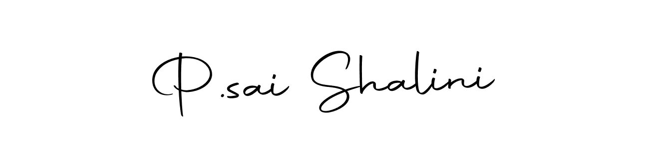 How to make P.sai Shalini name signature. Use Autography-DOLnW style for creating short signs online. This is the latest handwritten sign. P.sai Shalini signature style 10 images and pictures png