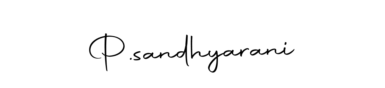 Design your own signature with our free online signature maker. With this signature software, you can create a handwritten (Autography-DOLnW) signature for name P.sandhyarani. P.sandhyarani signature style 10 images and pictures png