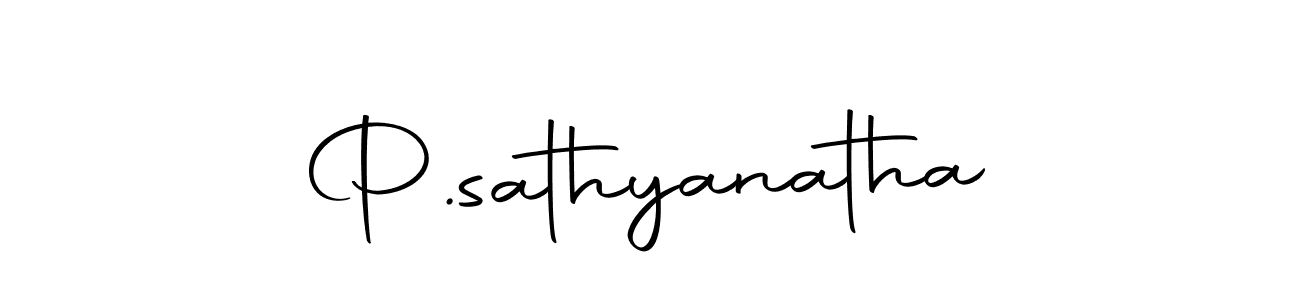 How to make P.sathyanatha name signature. Use Autography-DOLnW style for creating short signs online. This is the latest handwritten sign. P.sathyanatha signature style 10 images and pictures png