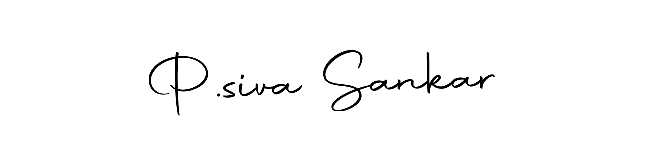 Use a signature maker to create a handwritten signature online. With this signature software, you can design (Autography-DOLnW) your own signature for name P.siva Sankar. P.siva Sankar signature style 10 images and pictures png