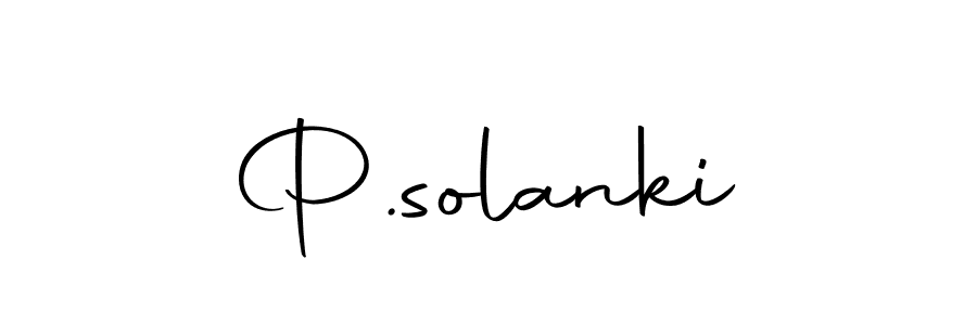 The best way (Autography-DOLnW) to make a short signature is to pick only two or three words in your name. The name P.solanki include a total of six letters. For converting this name. P.solanki signature style 10 images and pictures png