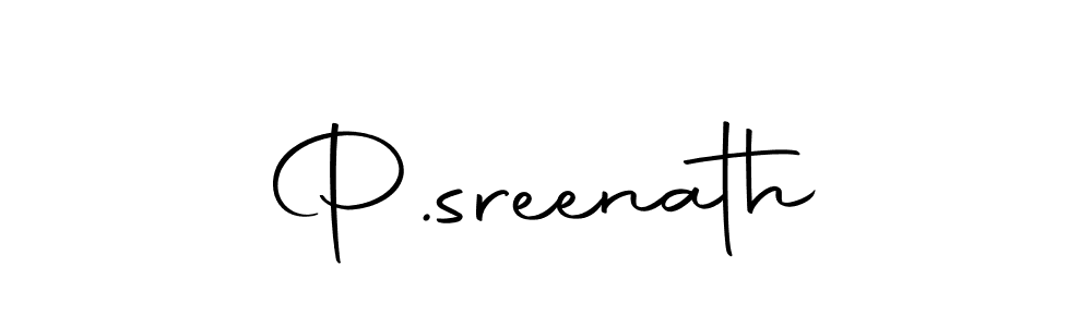 P.sreenath stylish signature style. Best Handwritten Sign (Autography-DOLnW) for my name. Handwritten Signature Collection Ideas for my name P.sreenath. P.sreenath signature style 10 images and pictures png