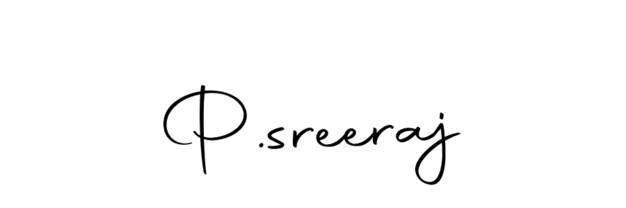 How to make P.sreeraj name signature. Use Autography-DOLnW style for creating short signs online. This is the latest handwritten sign. P.sreeraj signature style 10 images and pictures png