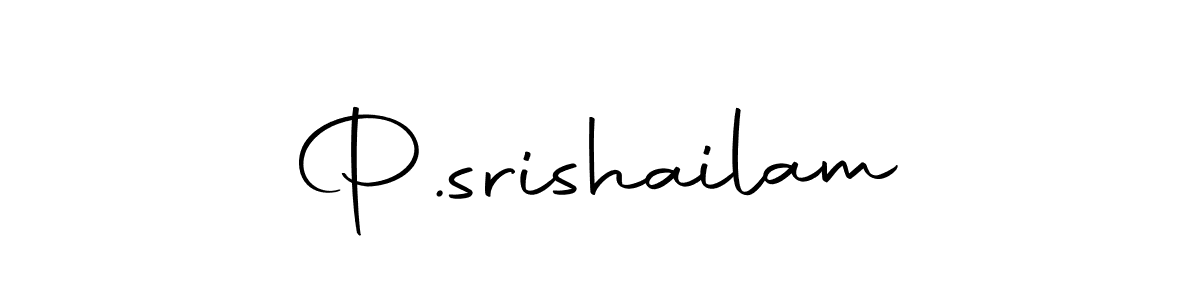 How to make P.srishailam name signature. Use Autography-DOLnW style for creating short signs online. This is the latest handwritten sign. P.srishailam signature style 10 images and pictures png