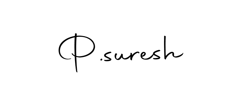 Design your own signature with our free online signature maker. With this signature software, you can create a handwritten (Autography-DOLnW) signature for name P.suresh. P.suresh signature style 10 images and pictures png