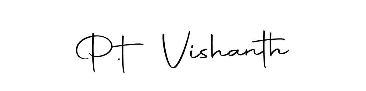 How to make P.t Vishanth signature? Autography-DOLnW is a professional autograph style. Create handwritten signature for P.t Vishanth name. P.t Vishanth signature style 10 images and pictures png