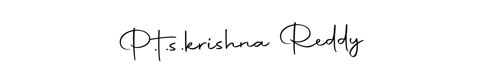 The best way (Autography-DOLnW) to make a short signature is to pick only two or three words in your name. The name P.t.s.krishna Reddy include a total of six letters. For converting this name. P.t.s.krishna Reddy signature style 10 images and pictures png