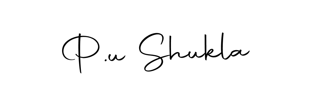How to Draw P.u Shukla signature style? Autography-DOLnW is a latest design signature styles for name P.u Shukla. P.u Shukla signature style 10 images and pictures png