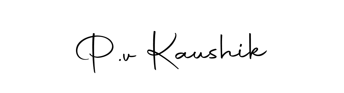 You should practise on your own different ways (Autography-DOLnW) to write your name (P.v Kaushik) in signature. don't let someone else do it for you. P.v Kaushik signature style 10 images and pictures png