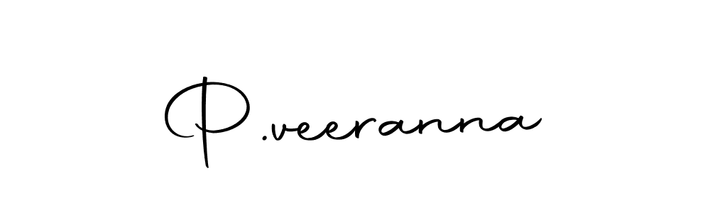 How to make P.veeranna name signature. Use Autography-DOLnW style for creating short signs online. This is the latest handwritten sign. P.veeranna signature style 10 images and pictures png