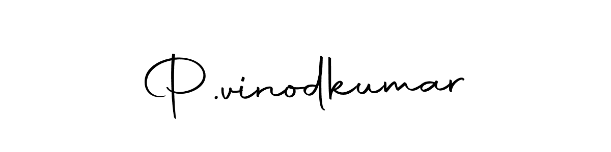 Create a beautiful signature design for name P.vinodkumar. With this signature (Autography-DOLnW) fonts, you can make a handwritten signature for free. P.vinodkumar signature style 10 images and pictures png