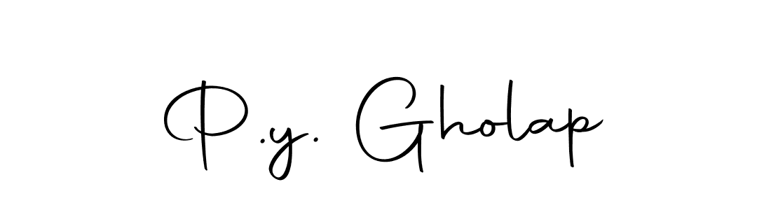 This is the best signature style for the P.y. Gholap name. Also you like these signature font (Autography-DOLnW). Mix name signature. P.y. Gholap signature style 10 images and pictures png