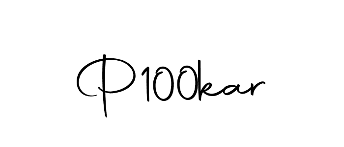 Use a signature maker to create a handwritten signature online. With this signature software, you can design (Autography-DOLnW) your own signature for name P100kar. P100kar signature style 10 images and pictures png