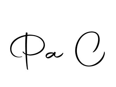 Use a signature maker to create a handwritten signature online. With this signature software, you can design (Autography-DOLnW) your own signature for name Pa C. Pa C signature style 10 images and pictures png