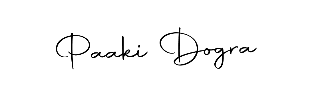 Create a beautiful signature design for name Paaki Dogra. With this signature (Autography-DOLnW) fonts, you can make a handwritten signature for free. Paaki Dogra signature style 10 images and pictures png