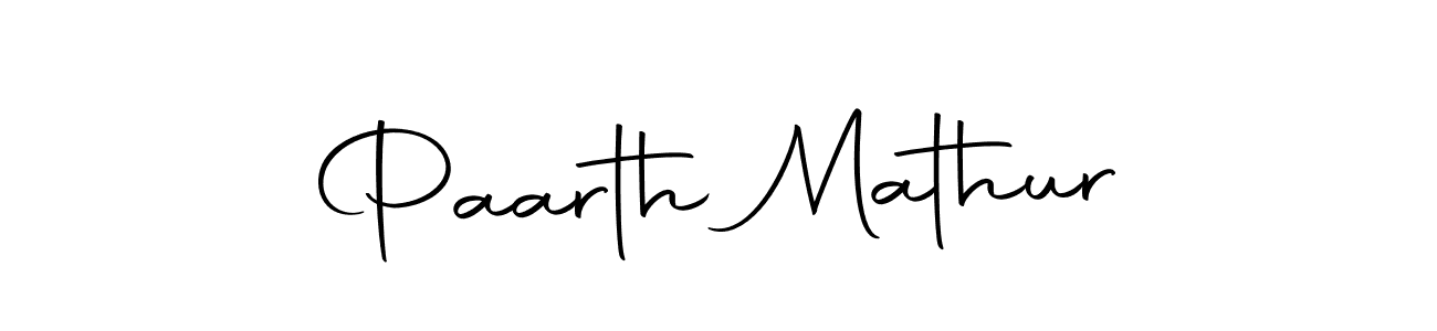 Also we have Paarth Mathur name is the best signature style. Create professional handwritten signature collection using Autography-DOLnW autograph style. Paarth Mathur signature style 10 images and pictures png