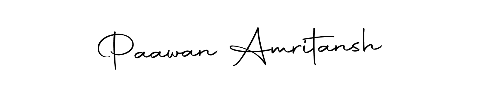 The best way (Autography-DOLnW) to make a short signature is to pick only two or three words in your name. The name Paawan Amritansh include a total of six letters. For converting this name. Paawan Amritansh signature style 10 images and pictures png