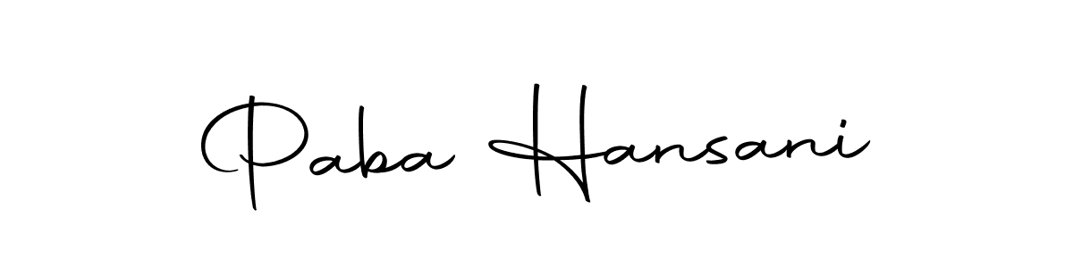 You should practise on your own different ways (Autography-DOLnW) to write your name (Paba Hansani) in signature. don't let someone else do it for you. Paba Hansani signature style 10 images and pictures png