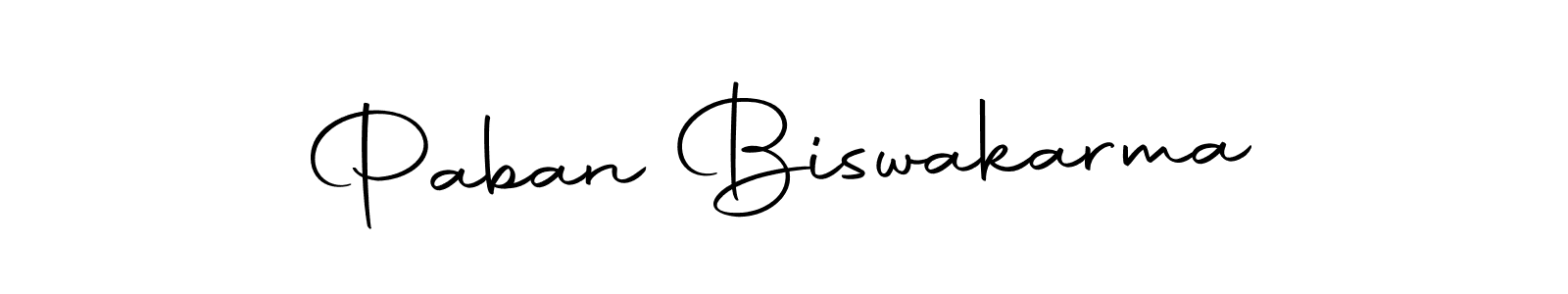 Create a beautiful signature design for name Paban Biswakarma. With this signature (Autography-DOLnW) fonts, you can make a handwritten signature for free. Paban Biswakarma signature style 10 images and pictures png