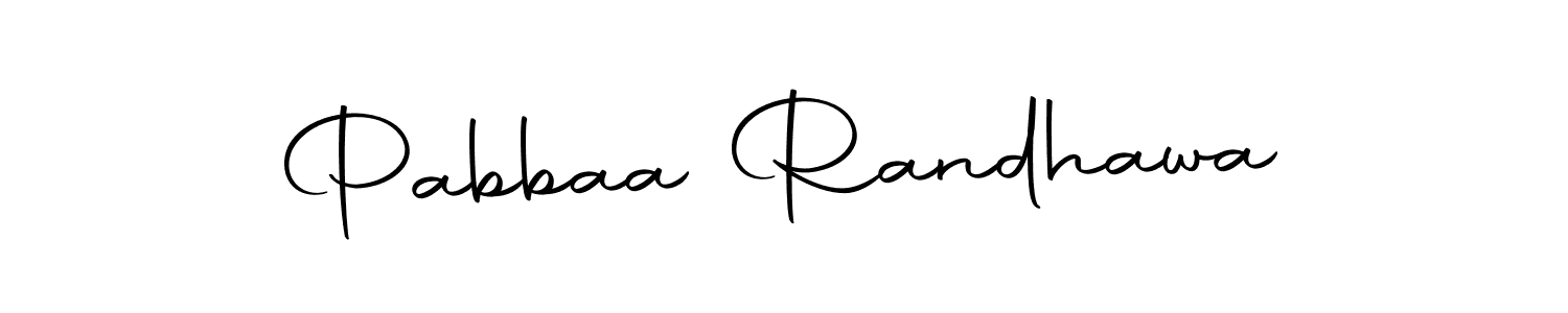 The best way (Autography-DOLnW) to make a short signature is to pick only two or three words in your name. The name Pabbaa Randhawa include a total of six letters. For converting this name. Pabbaa Randhawa signature style 10 images and pictures png