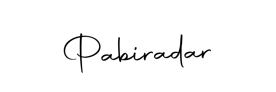 Create a beautiful signature design for name Pabiradar. With this signature (Autography-DOLnW) fonts, you can make a handwritten signature for free. Pabiradar signature style 10 images and pictures png