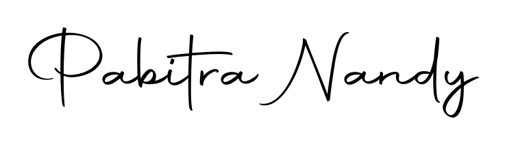 Create an unforgettable impression when signing with Pabitra Nandy name styled in Autography-DOLnW typography. 100% free online generator. Pabitra Nandy signature style 10 images and pictures png