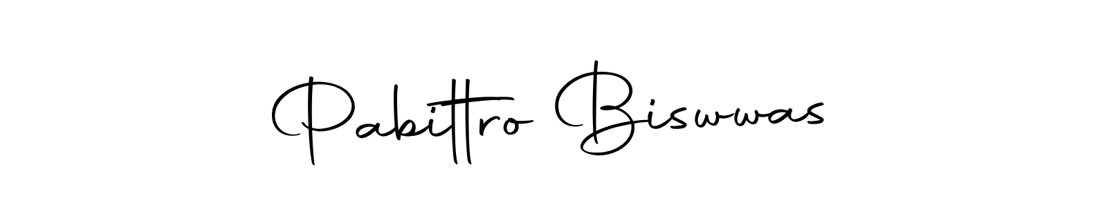 How to make Pabittro Biswwas name signature. Use Autography-DOLnW style for creating short signs online. This is the latest handwritten sign. Pabittro Biswwas signature style 10 images and pictures png