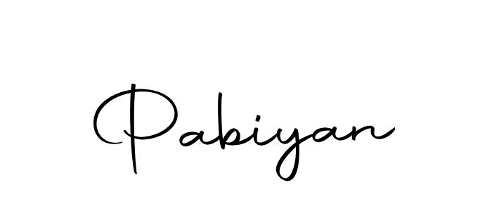 Design your own signature with our free online signature maker. With this signature software, you can create a handwritten (Autography-DOLnW) signature for name Pabiyan. Pabiyan signature style 10 images and pictures png