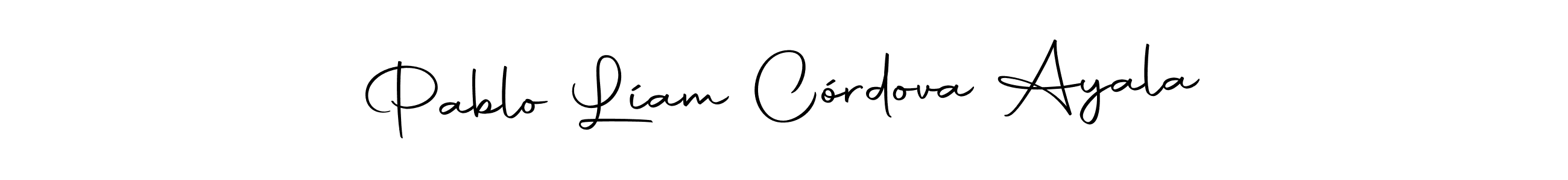 Also we have Pablo Líam Córdova Ayala name is the best signature style. Create professional handwritten signature collection using Autography-DOLnW autograph style. Pablo Líam Córdova Ayala signature style 10 images and pictures png