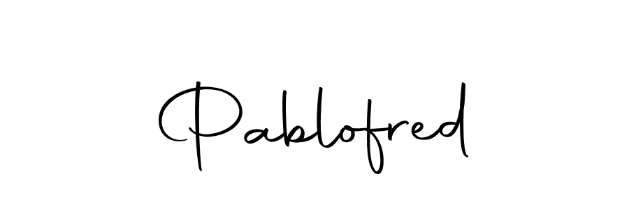 Use a signature maker to create a handwritten signature online. With this signature software, you can design (Autography-DOLnW) your own signature for name Pablofred. Pablofred signature style 10 images and pictures png