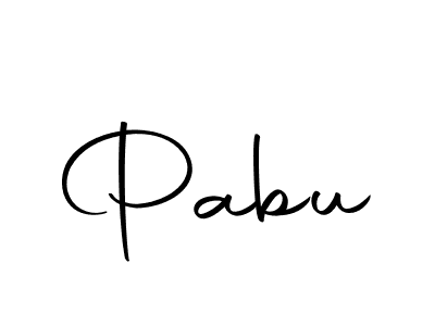 Create a beautiful signature design for name Pabu. With this signature (Autography-DOLnW) fonts, you can make a handwritten signature for free. Pabu signature style 10 images and pictures png