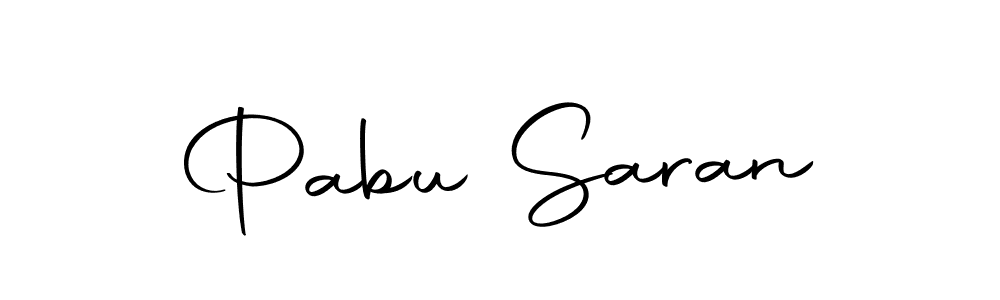 How to make Pabu Saran name signature. Use Autography-DOLnW style for creating short signs online. This is the latest handwritten sign. Pabu Saran signature style 10 images and pictures png