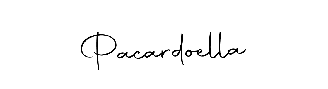 Make a beautiful signature design for name Pacardoella. With this signature (Autography-DOLnW) style, you can create a handwritten signature for free. Pacardoella signature style 10 images and pictures png