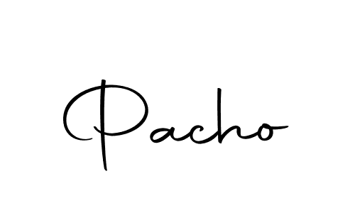 Design your own signature with our free online signature maker. With this signature software, you can create a handwritten (Autography-DOLnW) signature for name Pacho. Pacho signature style 10 images and pictures png