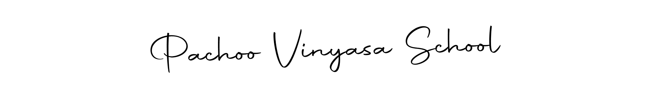Use a signature maker to create a handwritten signature online. With this signature software, you can design (Autography-DOLnW) your own signature for name Pachoo Vinyasa School. Pachoo Vinyasa School signature style 10 images and pictures png