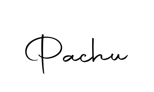 Use a signature maker to create a handwritten signature online. With this signature software, you can design (Autography-DOLnW) your own signature for name Pachu. Pachu signature style 10 images and pictures png